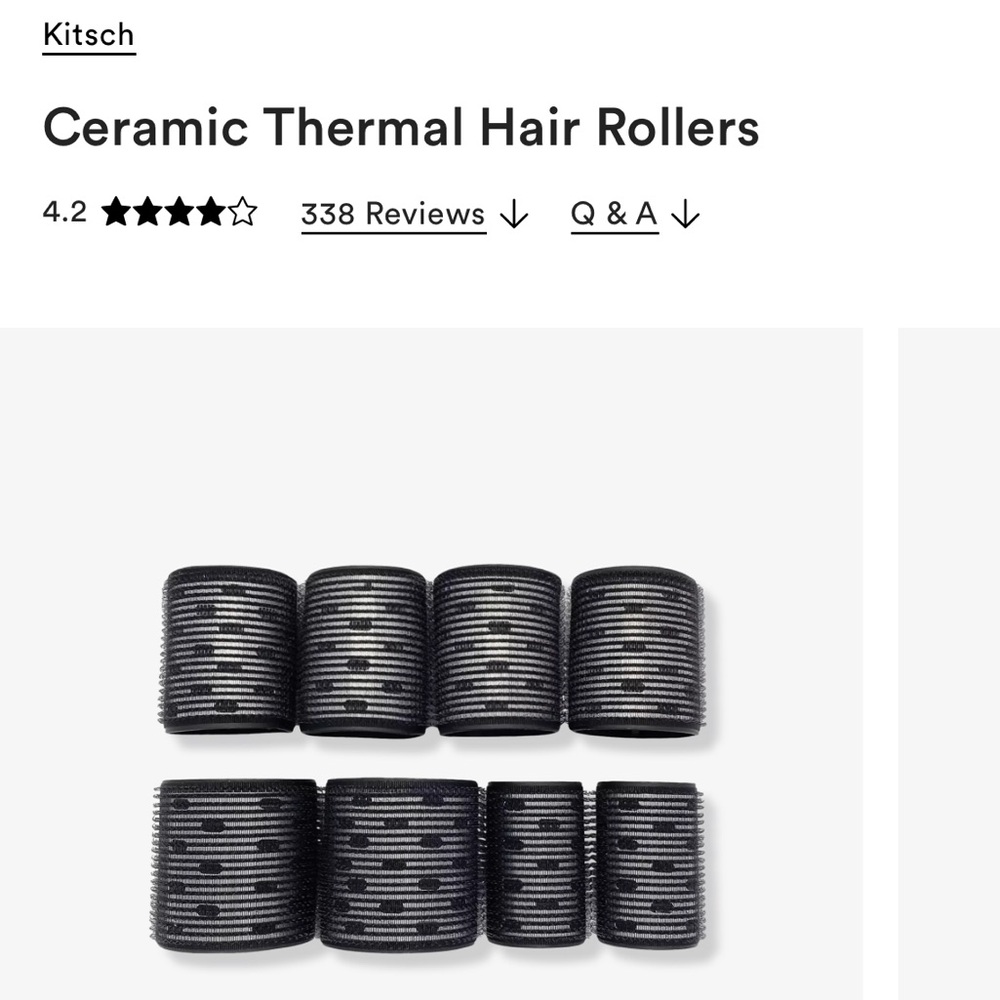 NWT KITSCH CERAMIC THERMAL HAIR ROLLERS